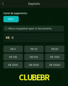 deposits CLUBEBR